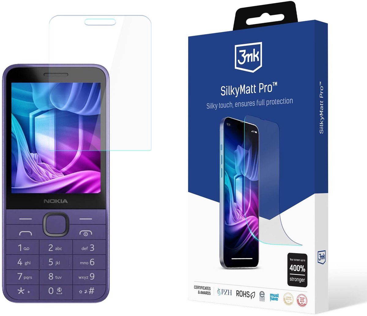 3Mk Gehard Glas Voor Nokia 235 4G 215 4G 2024 Zijdemat Pro Bubbelvrij