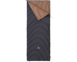 NOMAD® Bronco Slaapzak | 205x80cm Donkergrijs | Lichtgewicht & Kwalitatief | Slaapzak | Incl Hoes | Zachte voering | Koordtunnel