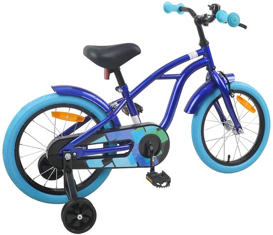 vidaXL - Kinderfiets - 16 - Inch - voor - 4-6 - jaar - oud - Donkerblauw van VidaXL — afbeelding 2