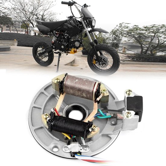 Stator Coil voor Pit/Dirt Bikes - Magneto Stator, Ontstekingsspoel en Rotor voor 70cc tot 125cc Motoren van Merkloos — afbeelding 4