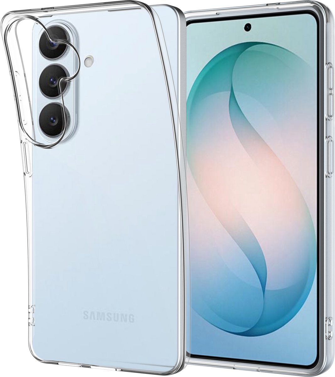 Just in Case hoesje geschikt voor Samsung Galaxy S26 Plus Hoesje Siliconen - Flexibele 100% GRS Case - Transparant