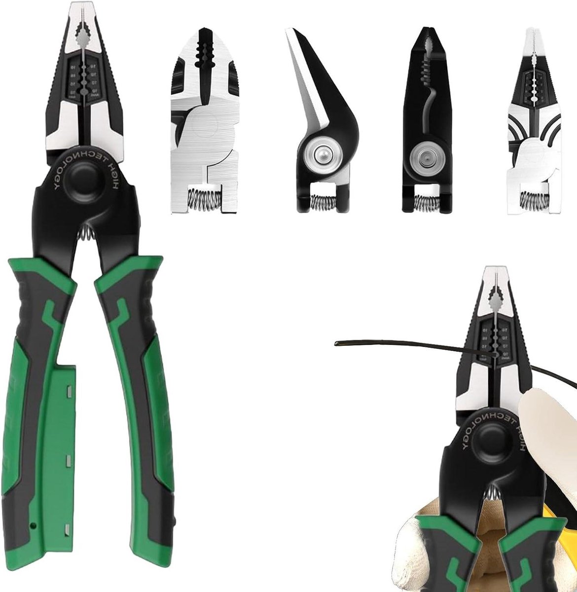 Elektrische Draadstripper - Kabel Stripper Tang - Elektrisch Onderhoud - Draad Detectie Module - 1 Set - Zwart