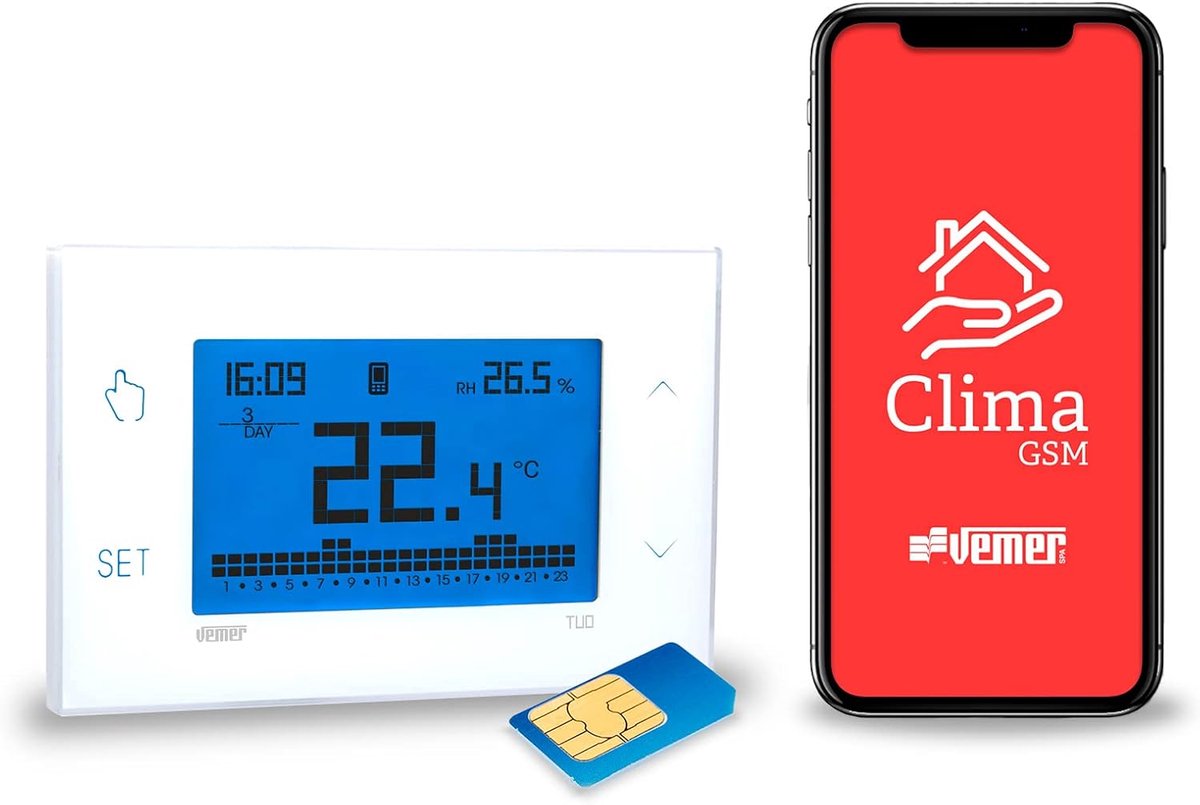 GSM Slimme Weekklok Thermostaat voor Afstandsbediening