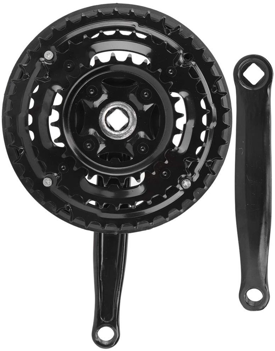 MTTproducts- Fiets Crankset 170mm - 24/34/42 Tanden - Vierkante Crank - Geschikt voor 21/24/27 Versnellingen - Duurzaam Materiaal - Efficiënt Fietsen