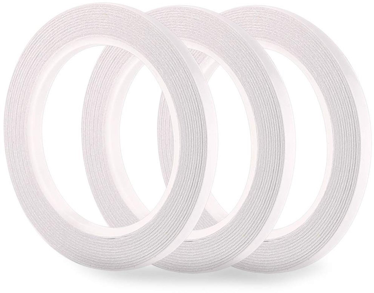 NTH products- Dubbelzijdige Tape Extra Sterk - 3 Rollen - 6mm Breed - 30 Meter per Rol - Multifunctioneel - Geschikt voor Hout/Metaal/Glas - Plakband