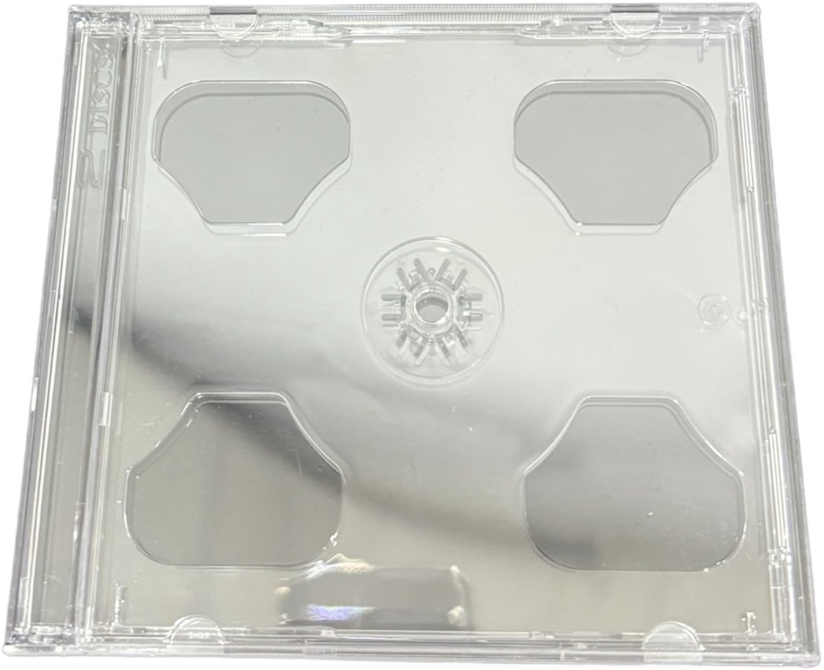 NTH products- CD Hoesjes - Dubbele CD/DVD/Blu-ray Hoezen - Opbergmap - Transparant - Schokbestendig - Duurzaam - Ideaal voor media opslag - Cd Cases