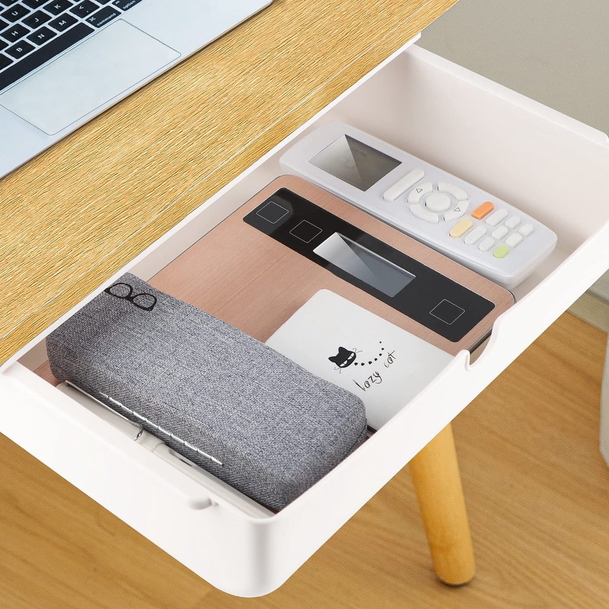 MTTproducts- Onderbureau Lade - Zelfklevend - Verborgen Compartment - Hoogwaardig ABS - Veilig en Eenvoudig te Installeren - Afmetingen 33 x 23,5 x 8,5 cm - Opberglade