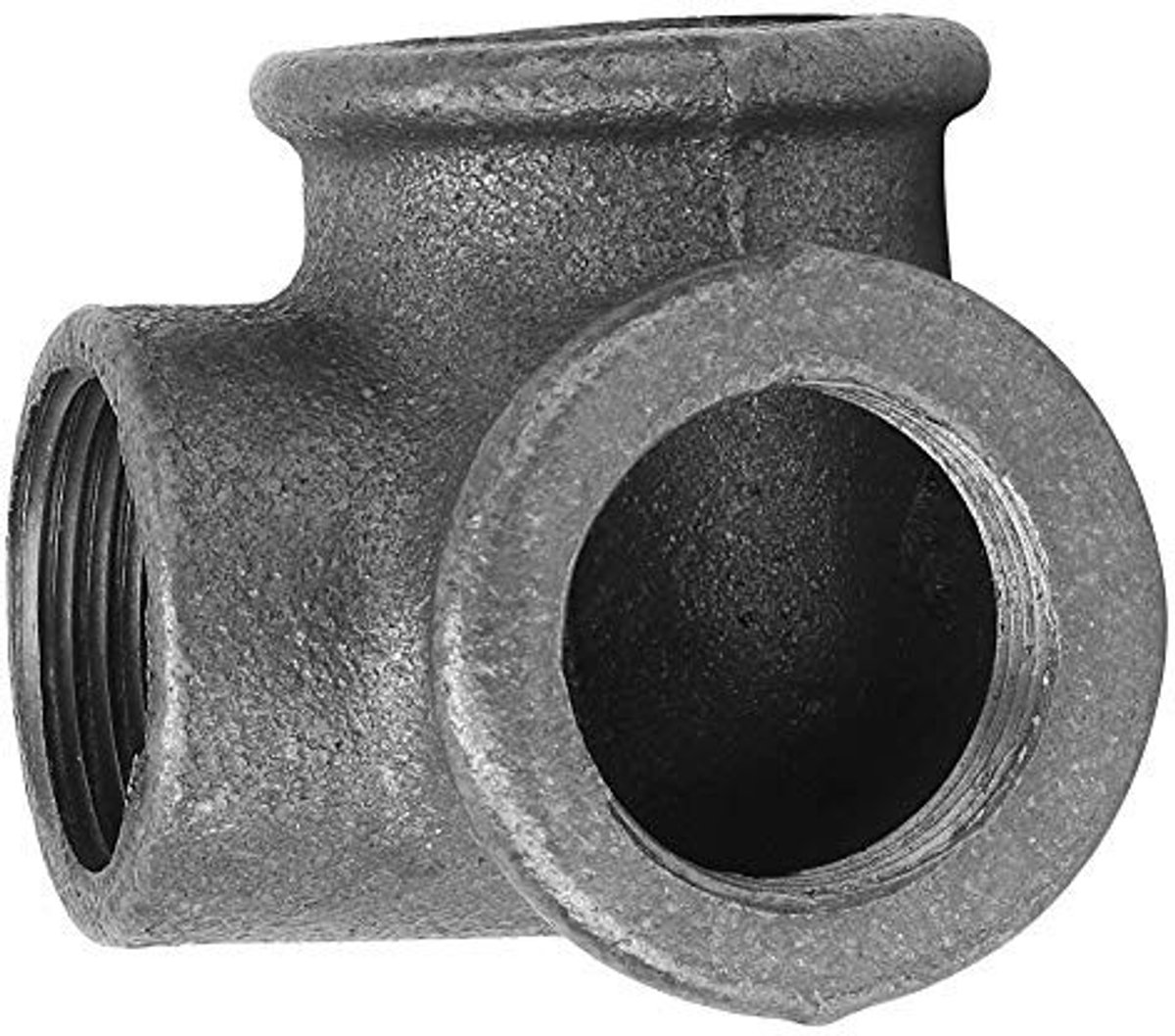 MTTproducts - Gietijzeren Pijpfittingen - Duurzame 3-Weg T-Stuk - 90 Graden Verbinding - Praktische Waterpijp Adapter - Set van 5 - Geschikt voor Doe-H...