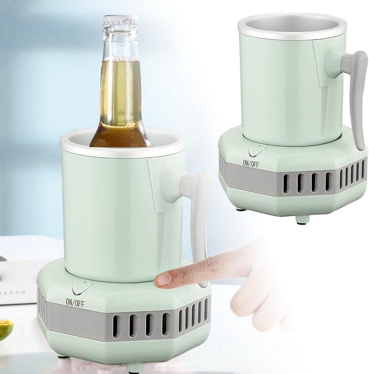 Draagbare ijsmachine - Drankkoeler mini-vriezer - Dranken Koelen - Efficiënte koeltechnologie - 16 x 12 cm - C