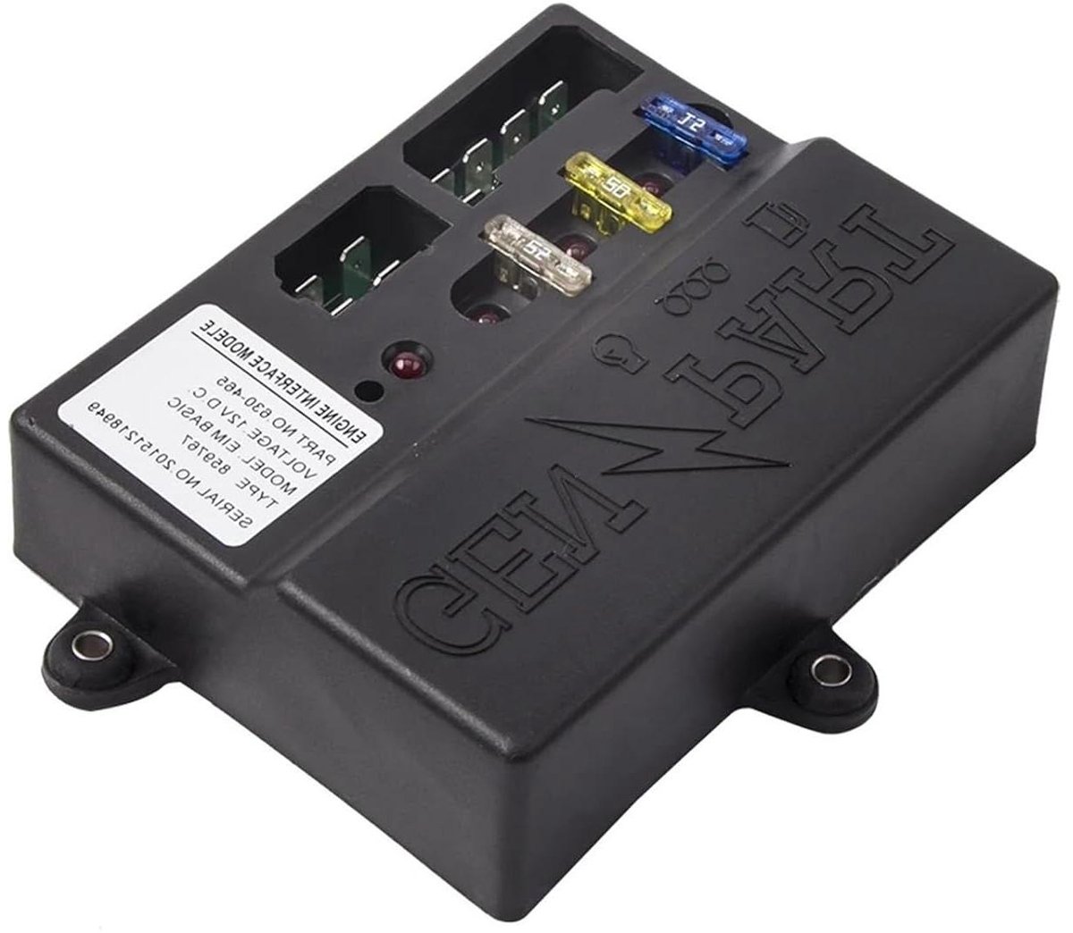 Motor Interface Module - Regelaar Paneel - Aggregaat Controle - 12V DC - 30x20x10 cm - Zwart