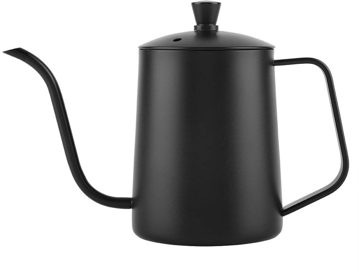 Byshayne- Koffiepot 550ml - Zwanenhals Uitloop - Roestvrij Staal - Drip Koffie Ketel - Duu