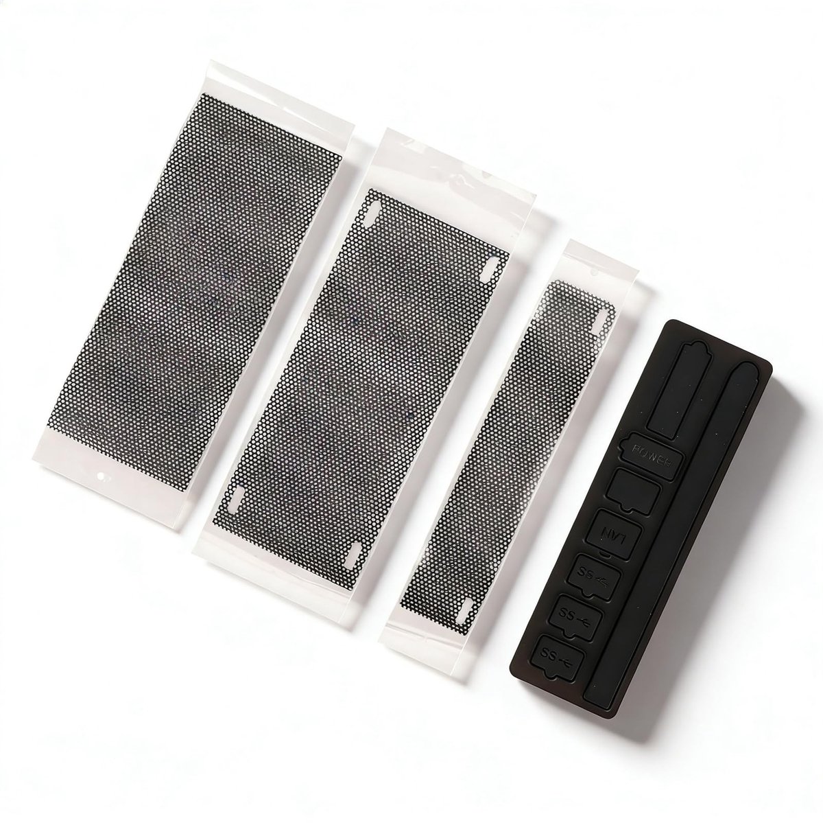 Cosensi- Stoffilterafdekkingsset - 8 Siliconen Stofpluggen - 4 PVC-Stoffilters - Anti-stofkap - Warmteafvoer - Eenvoudig te Installeren