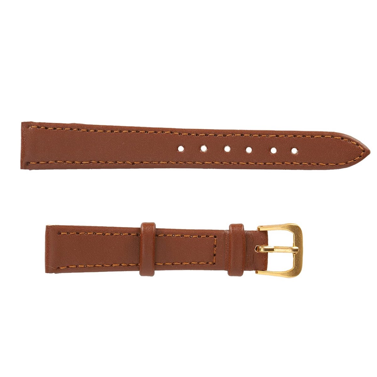 Cosensi- Horlogeband Bruin - Comfortabele/Stevige Band - Duurzaam PU-leer - Geschikt voor Horloges - Universeel Ontwerp - 6 Maten Beschikbaar - Horlogearmband