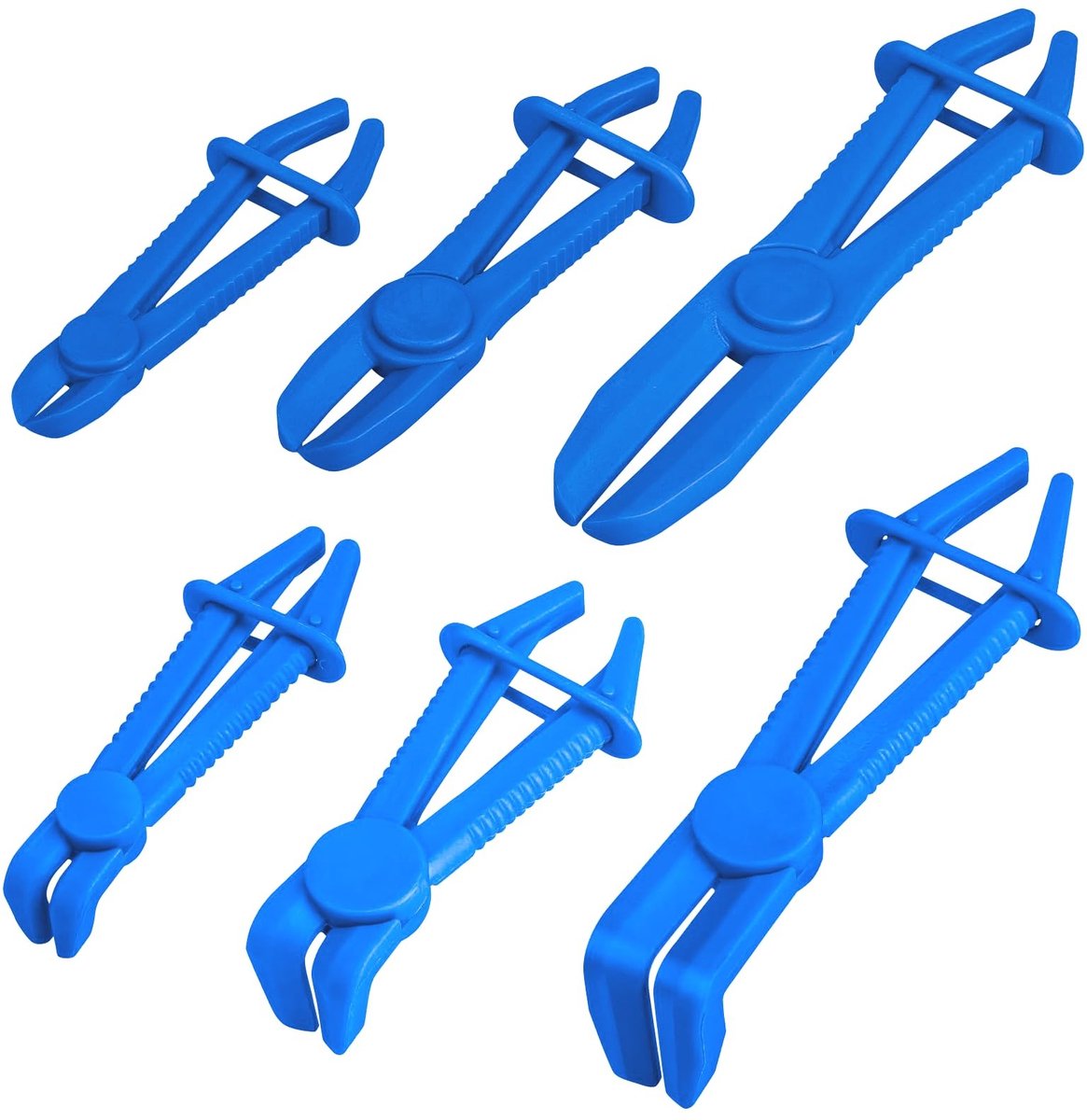 Cosensi- Slangklemmen Set van 6 - Slangklemmen RVS - Slangklemmen Assortiment - Slangklemtang - Veiligheidsclip - Hoogwaardige Materiaal - Slangklem