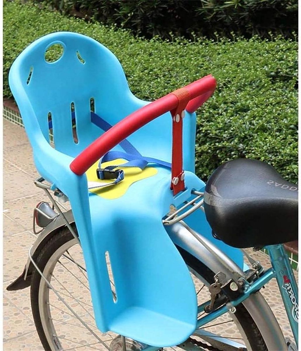 Fiets achterzitje - Kinderzitje fiets - Veilig vervoer kinderen - Verstelbare armsteun - Tot 15 kg - Zwart