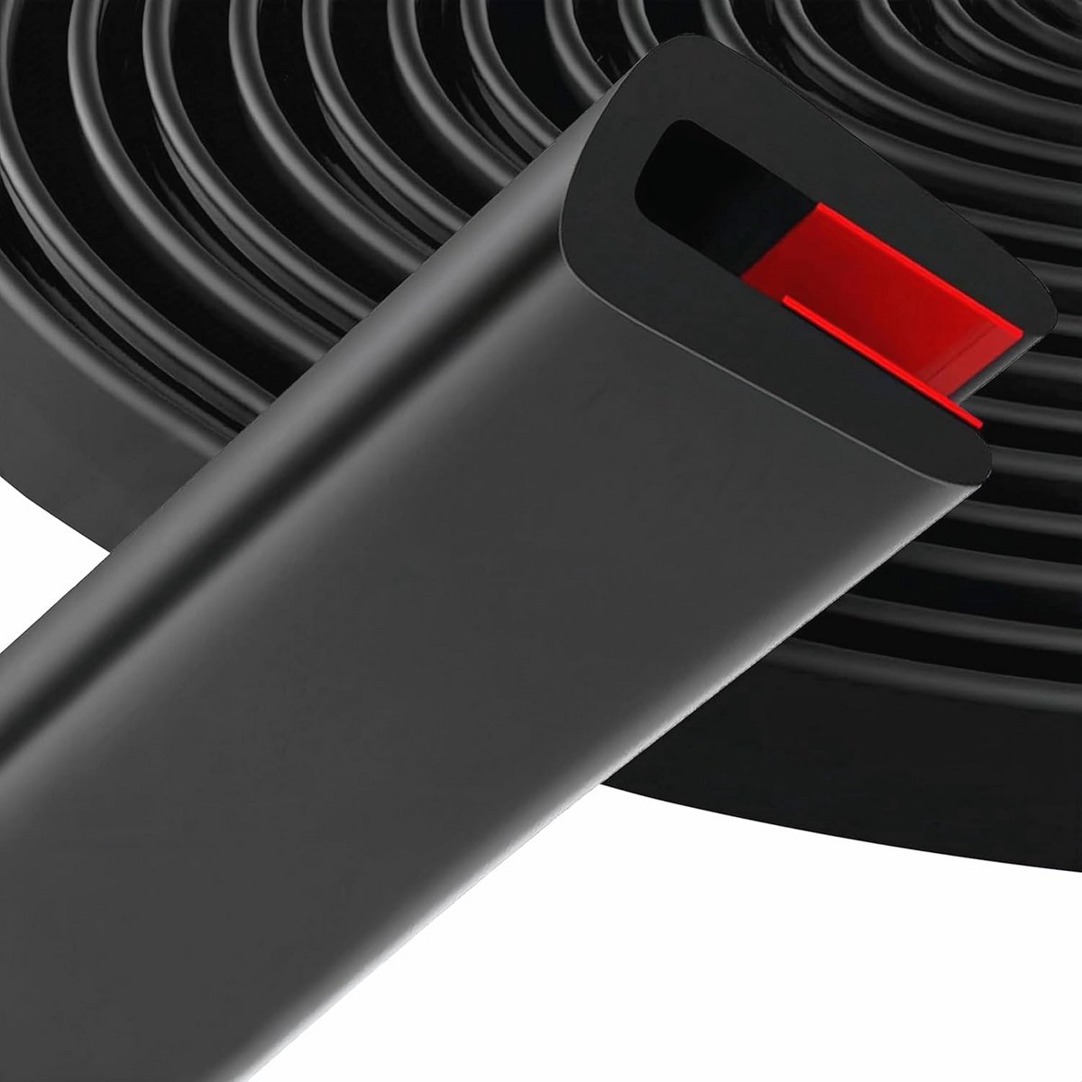 U-vormige Rubberen Randafdichting en Stootstrip - 6mm x 6 Meter voor Deuren en Hoeken