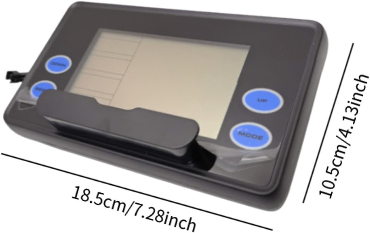Roeimachine Display - Fitness Meter - Voortgang Meten - Duurzaam PP Materiaal - 21 x 13 x 7 cm