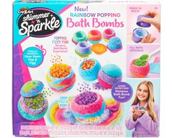 SHIMMER N SPARKLE RAINBOW POPPING BATH BOMBS (17345)