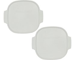 Corningware A-12-PC 5L Wit Deksel 10" met Handvatten - 2-Pack