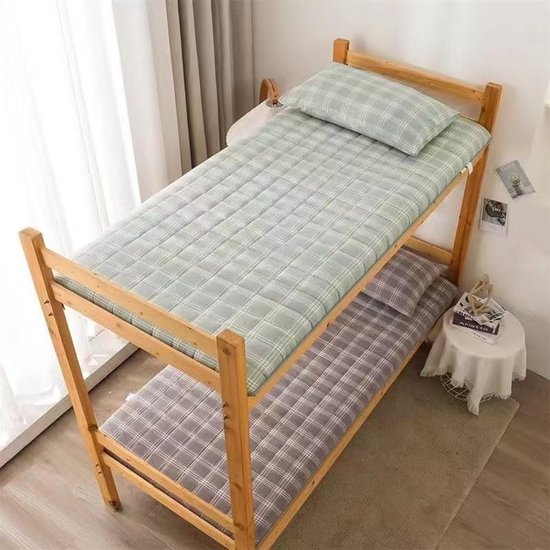 Japanse futon matras - Dikke slaapmat - Comfortabel slapen - Draagbaar en opvouwbaar - 09 x 19 m - Grijs — afbeelding 3