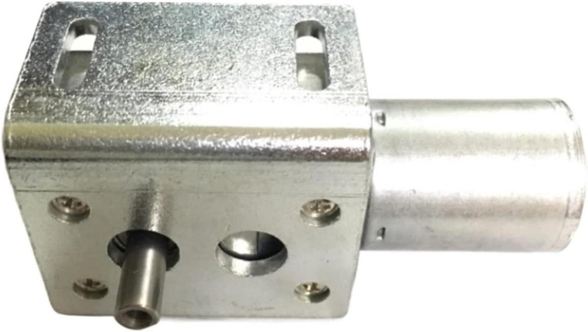 Gelijkstroommotor met beugel - Kleine motor - Automatische actuatoren - Lage snelheid hoog koppel - 6V 18rpm - Zilver