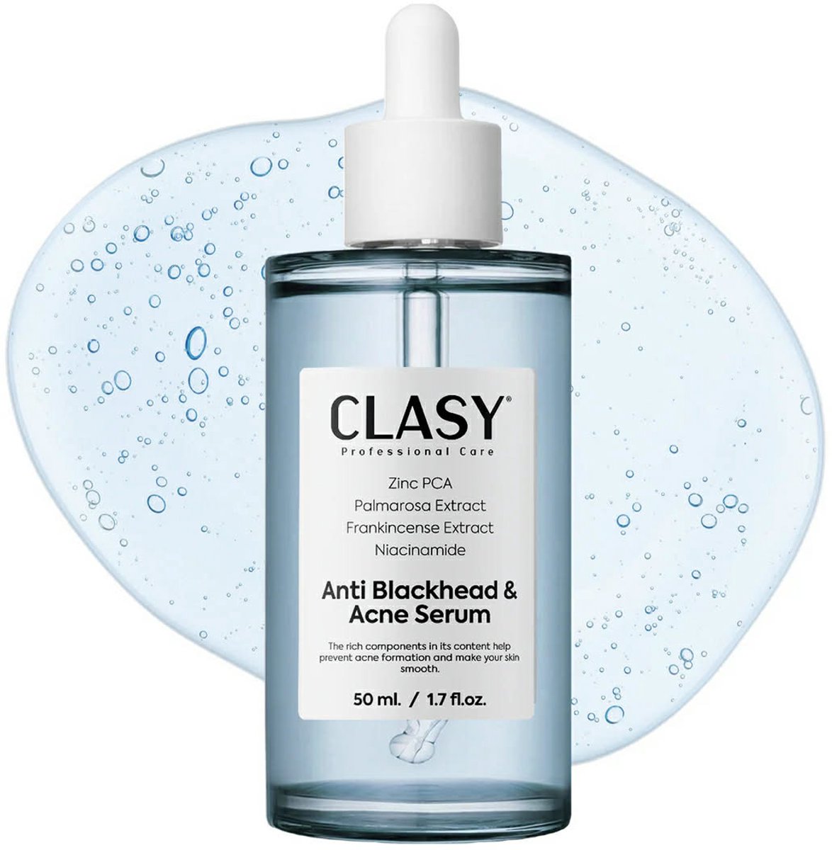 Clasy Care Professionele Anti Blackhead (Anti-mee-eters) & Acne Serum - Niacinamide & Salicylzuur – Zuiverend Serum voor Onzuivere Huid & Mee-eters – 50 ml