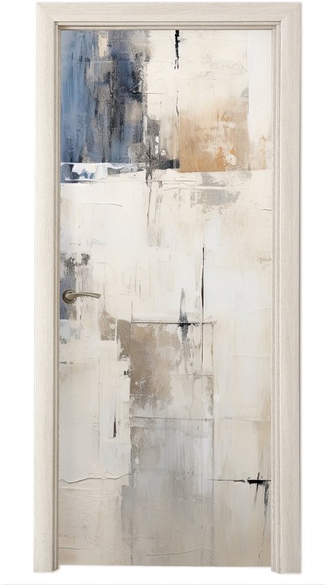 Deurposter 85x205 cm - Deursticker Aquarel - Abstract - Kunst - Meubelfolie zelfklevend - Deurfolie woonkamer - Interieurfolie fotobehang - Deur plakfolie - Deurstickers - Deurbehang sticker - Kamer decoratie