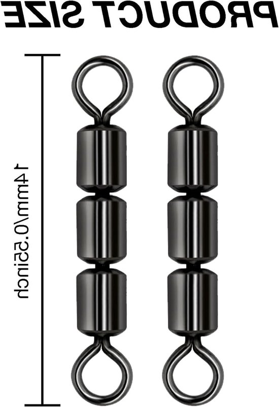 High-speed triple swivels voor vissen, ideaal voor forel en andere vissoorten, visaccessoires en aas — afbeelding 5