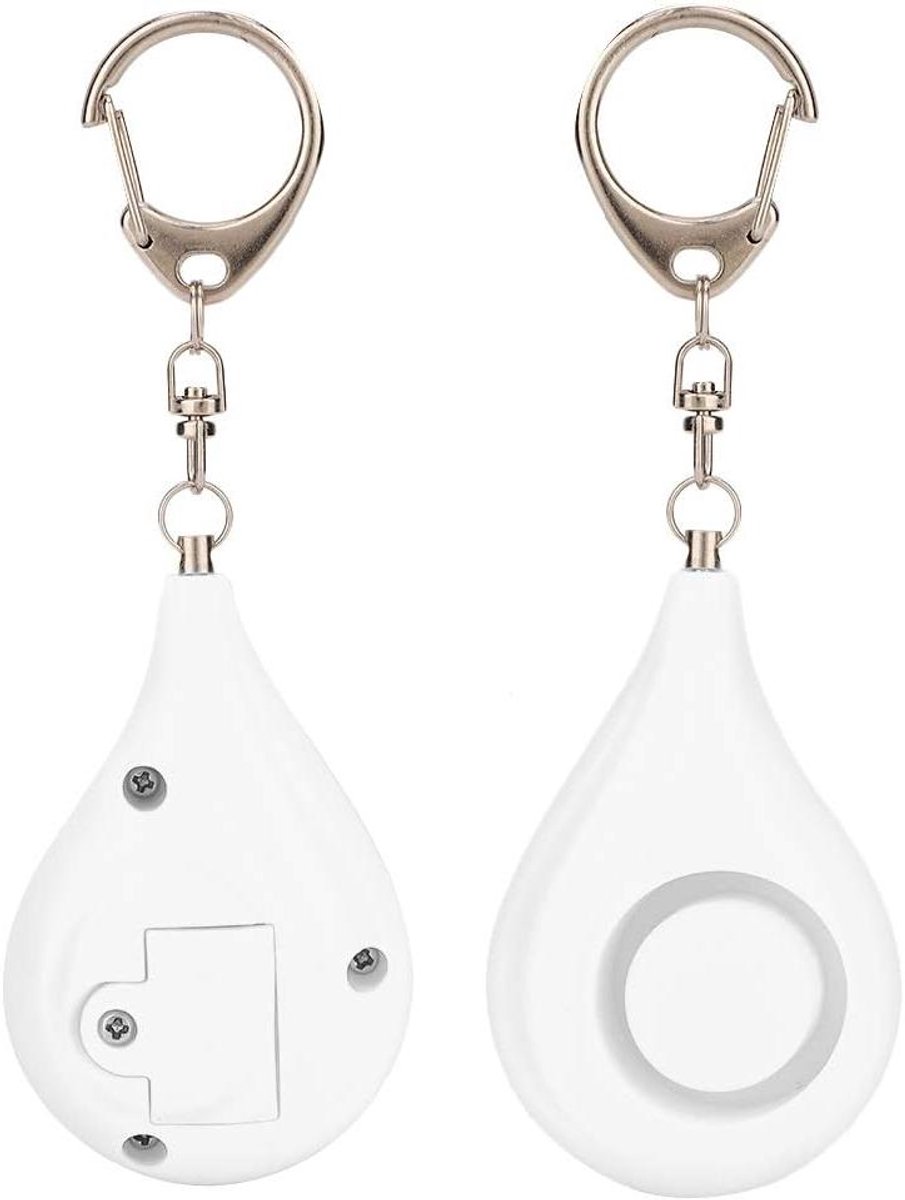 Persoonlijk Alarm - Veiligheidsalarm Noodalarm - Persoonlijke Veiligheid - 125dB Luid Geluid - 18 x 9 x 4 cm - Wit