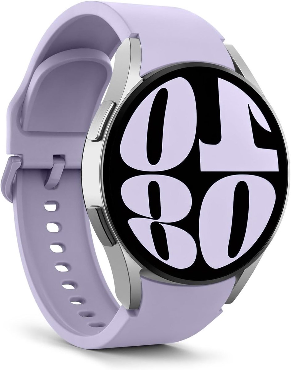 Zachte siliconen vervangband voor Samsung Galaxy Watch 7, 6, 5, 4 - 40 mm en 44 mm - Waterproof en zweetbestendig
