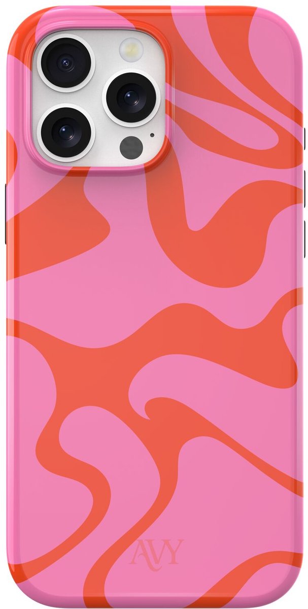 AVY Hard Shell Back Cover | geschikt voor Apple iPhone 16 Pro | Rosé Twist | Compatibel met MagSafe & Qi2