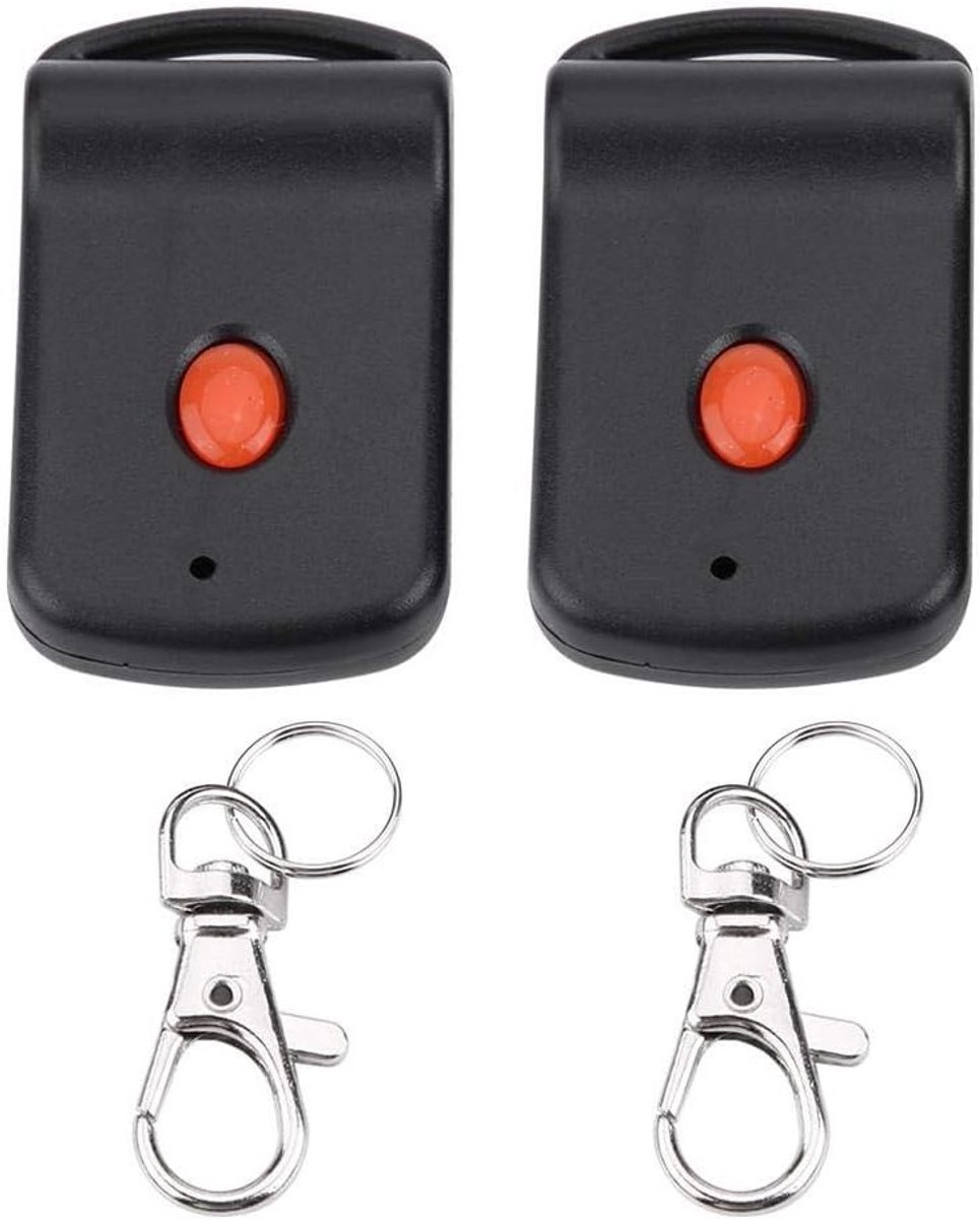 Mini Garage Deuropener met Afstandsbediening - 2 Stuks - Geschikt voor Meerdere Codes 3060, 300MHz, 3089, 4120 - Ideaal voor Rollende Garagedeuren en Toegangssystemen