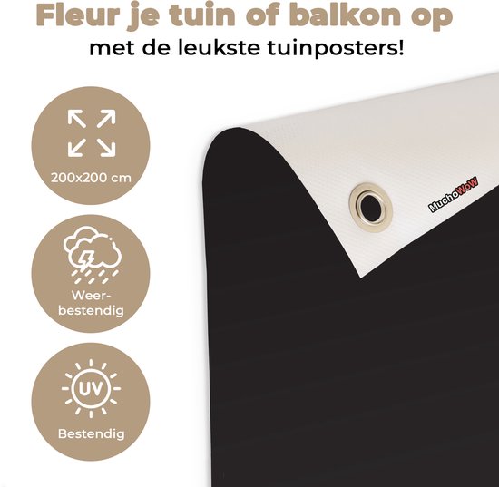 Tuinposter 200x200 cm - Tuindecoratie Mama - I love mom - Spreuken - Quotes - Poster voor in de tuin - Buiten decoratie - Schutting tuinschilderij - Tuindoek muurdecoratie - Wanddecoratie balkondoek