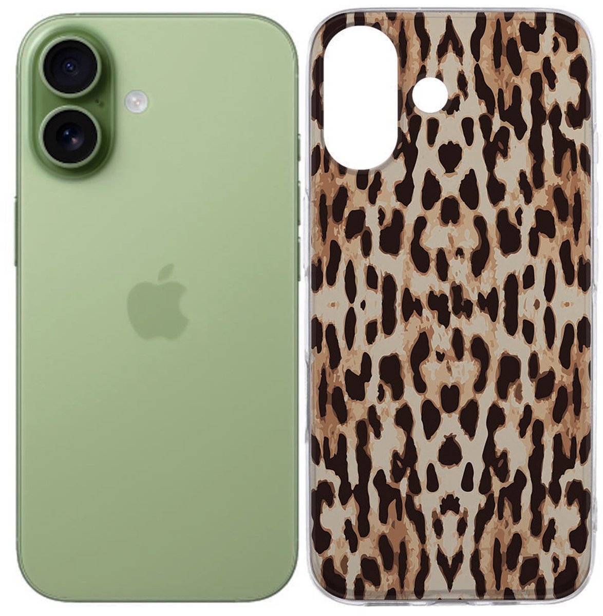 iPhone 17 Hoesje Leopard – Siliconen Back Cover