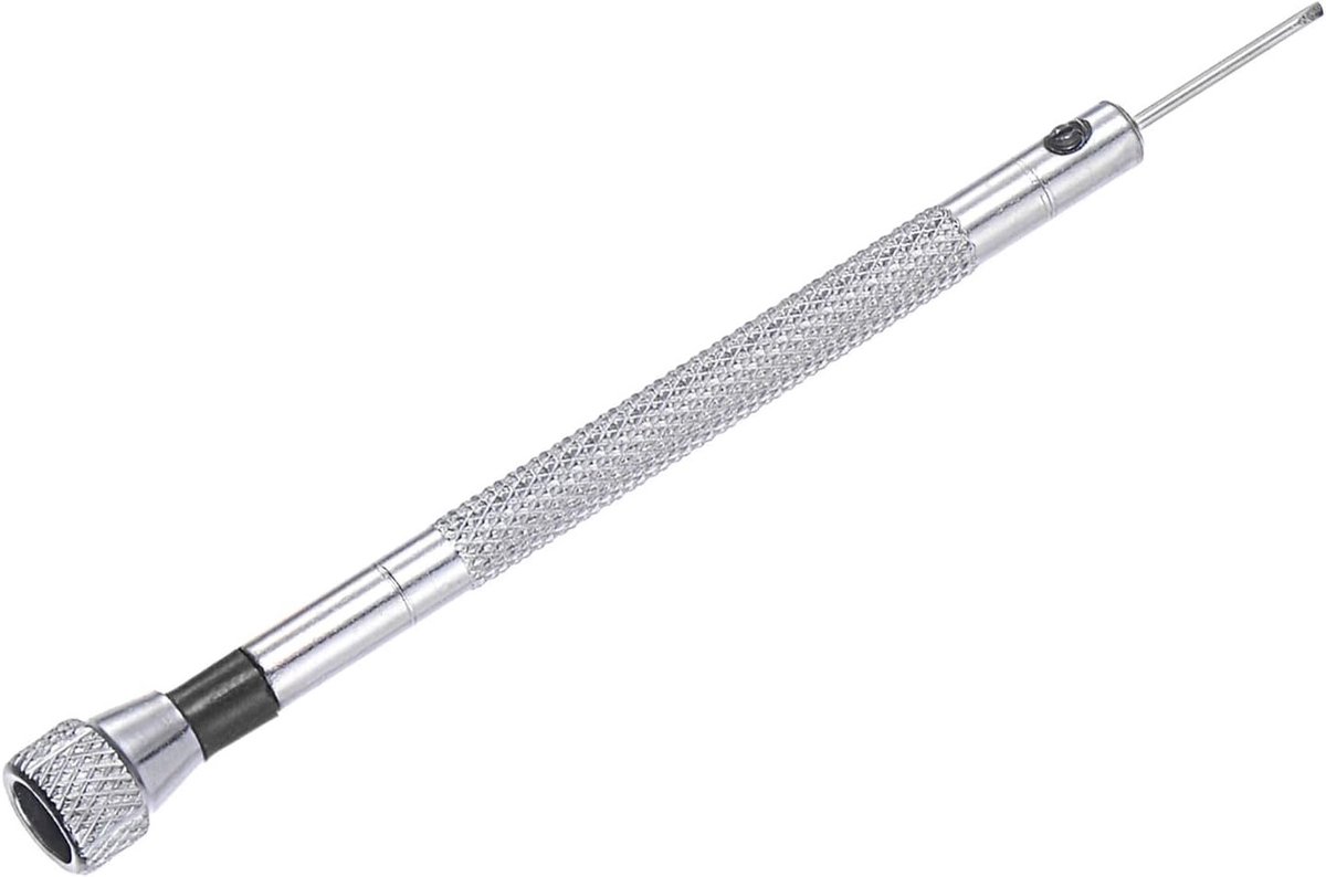 Mini Slotted Screwdriver 1mm - 90mm Lange Carbon Stalen Platte Schroevendraaier met Antislip Handvat voor Brillen, Horloges en Laptops