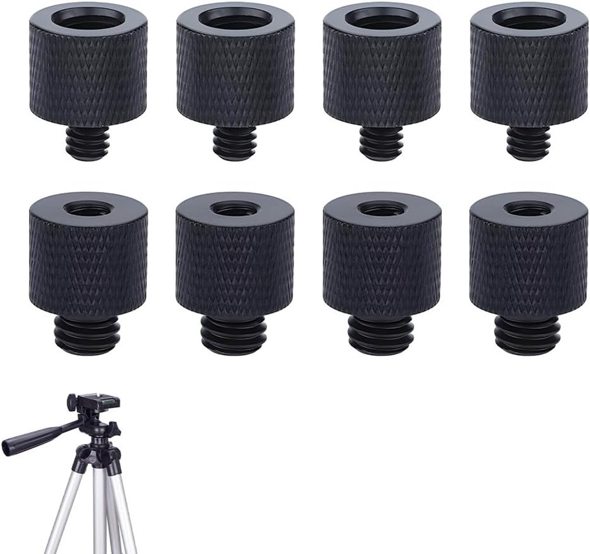 8 Stuks Tripod Schroefadapters, 1/4 Inch naar 3/8 Inch en 3/8 Inch naar 1/4 Inch, Camera Connector voor Statief, Geluidssystemen en Accessoires