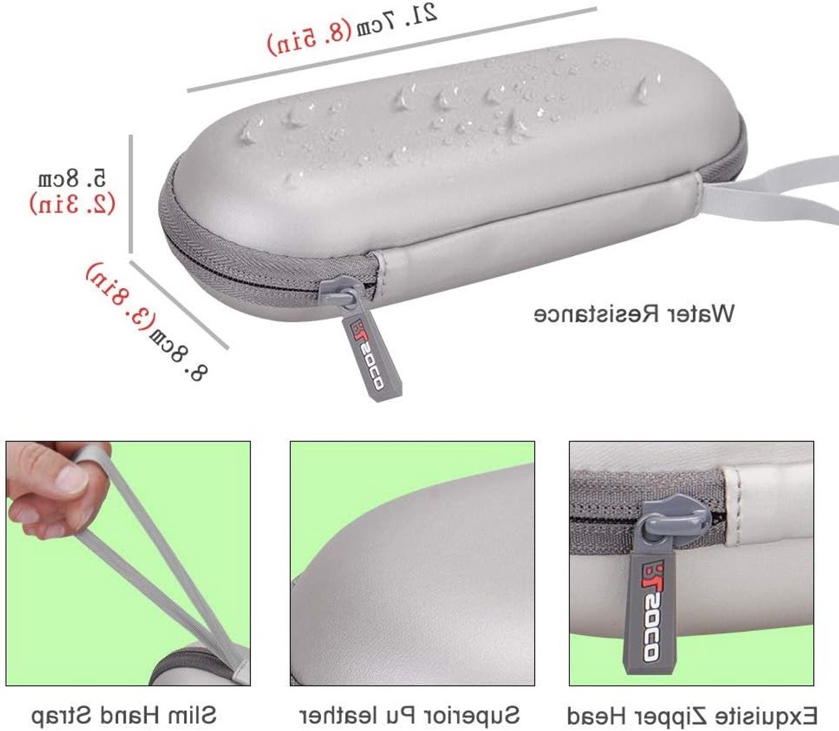 Reisopbergcase voor Elektrische Tandenborstels - Geschikt voor Oral-B, Philips Sonicare en Xiaomi met Oplader Accessoires — afbeelding 3