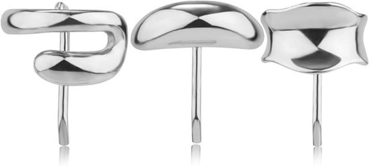 Haarspeldjes voor stevige paardenstaart - Set van 3 - Haaraccessoires voor vrouwen (Zilver)