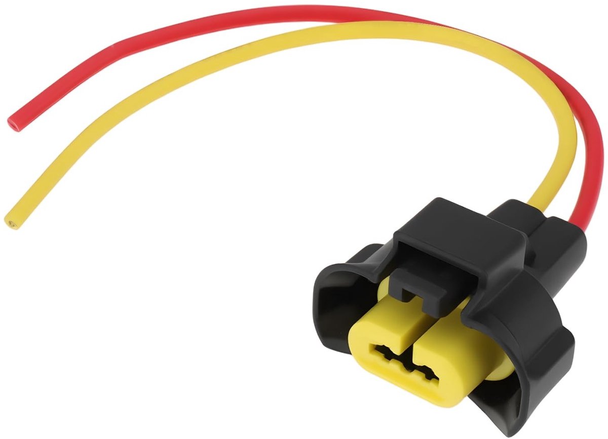 Dailygoods - 2-pins Voorbedrade Vrouwelijke Connector Compatibel met Nissan X-Trail