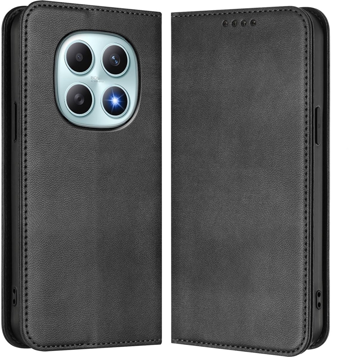 Dailygoods - Wallet Telefoonhoesje voor Telefoon met RFID Blokkering - Zwart