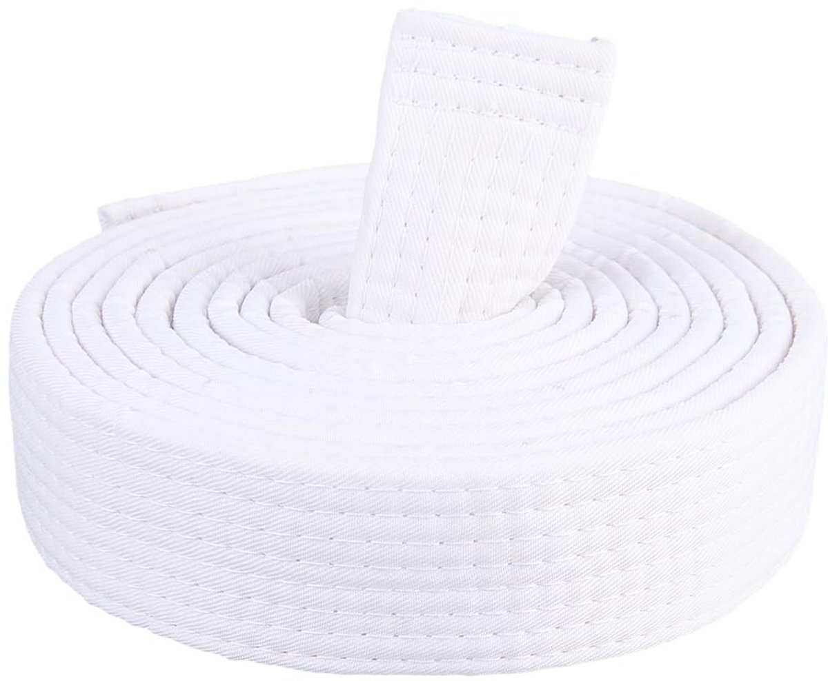 Dailygoods - Witte Polyester Karategordel voor Vechtsporten