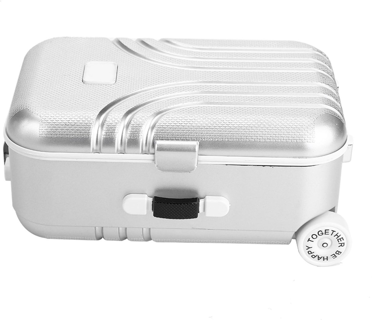 Dailygoods - Cosensi - Dailygoody - Kinderkoffer - Grappige koffer - Duurzaam en veilig - Zilver - Mini-bagagebox - Perfect voor speelgoed - Voor kinderen - Compact formaat