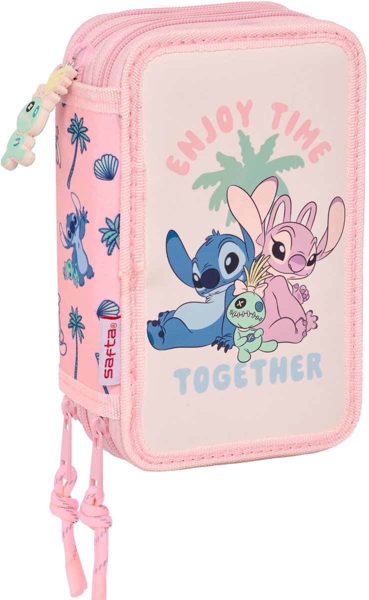 Disney Lilo & Stitch Gevuld Etui Scrump - 37 stuks - 19,5 x 12,5 x 5,5 cm - Polyester