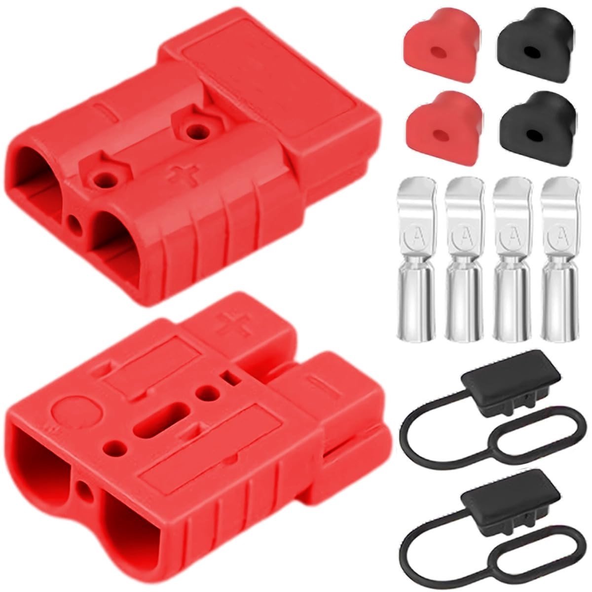 Dailygoods - 2 Stuks Batterij Snelverbindingsstekkers 600V 175A voor Zware Belastingen