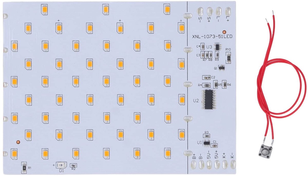 Dailygoods - Flexibel LED Paneel met 51 Lampkralen en 3 Verlichtingsmodi