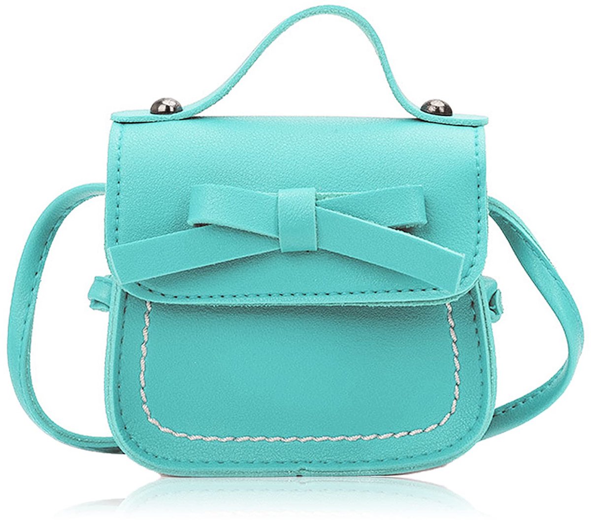 Dailygoods - Dailygoody - Kinderen tas - Meisjes - Strik - Crossbody - Handtas - Feest - Winkelen - Fotografie - Performance - Lichtblauw
