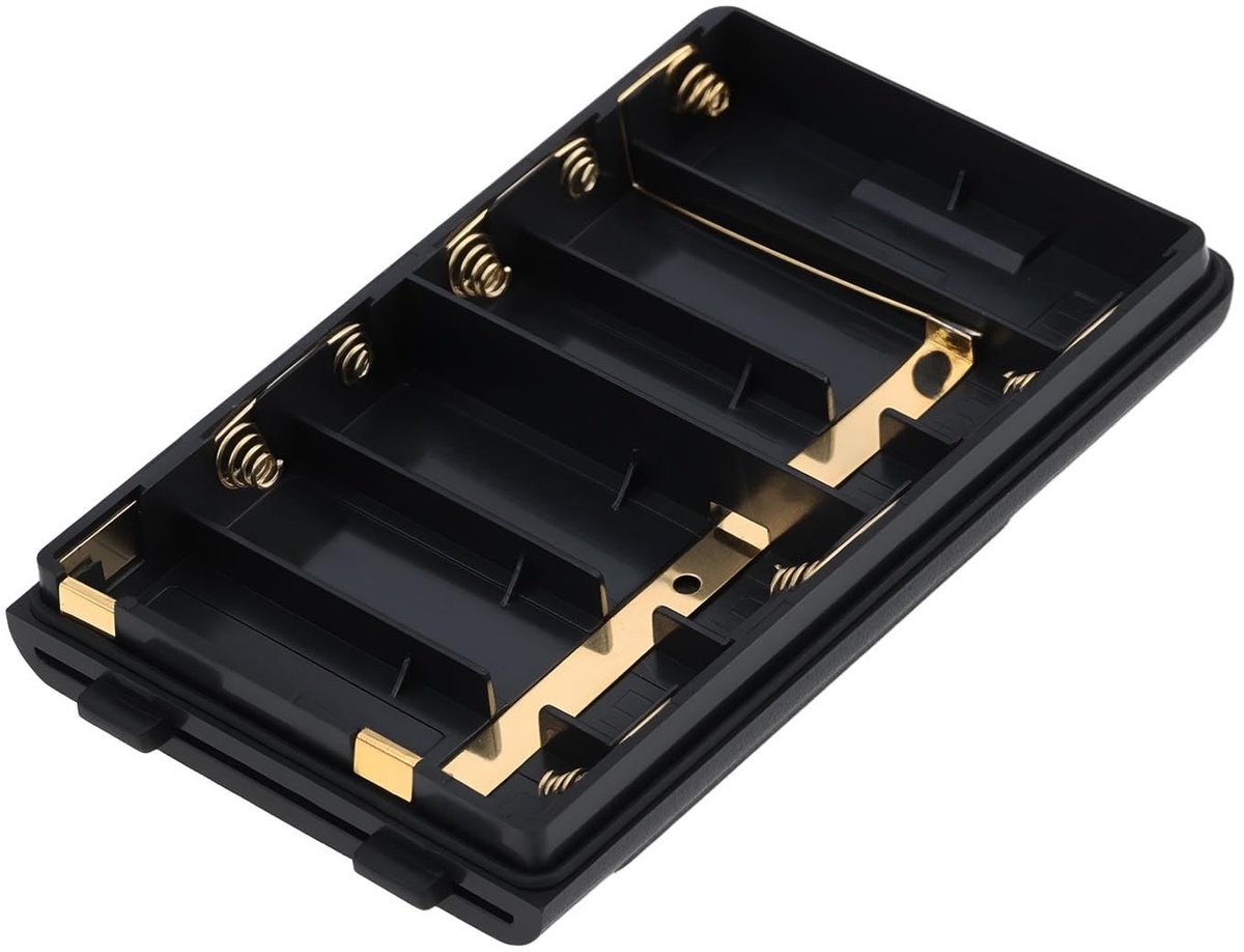 Dailygoods - Innovra - Dailygoody - AA-batterijbehuizing - 6-AA houder - Geschikt voor Hamradio - Duurzaam en Ruimtebesparend - Batterijhouder voor FT60R en VX-170 - Ideaal