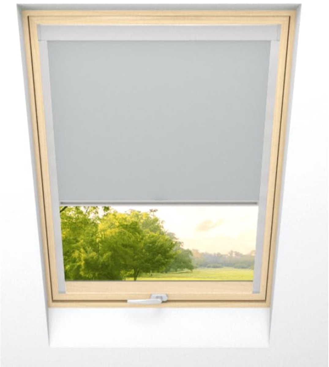time4blinds - Dakraam Rolgordijn - Breedte 500mm, Hoogte 1032mm - Compatibel met Velux, Co