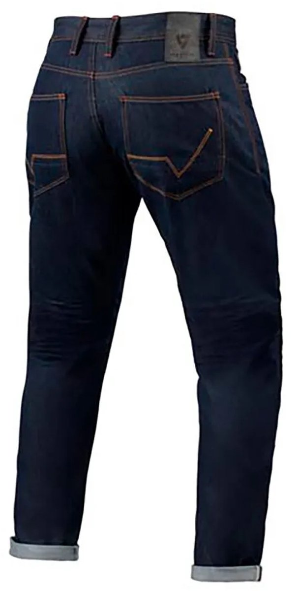 REV'IT! Jeans Lewis Selvedge TF Dark Blue L34 Motorcycle Pants - Maat 30/34 – foto 2