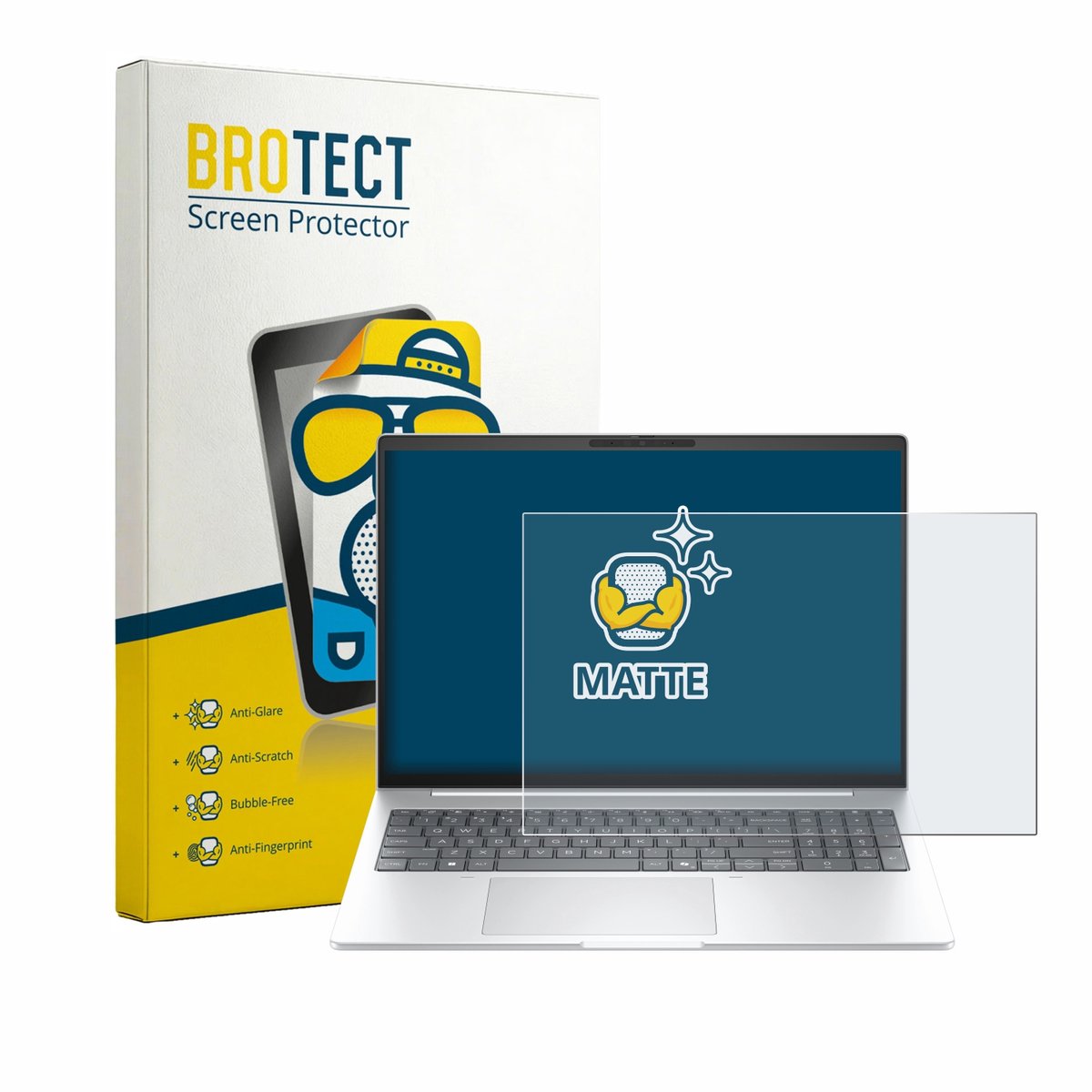 BROTECT - Screenprotector voor HP EliteBook 8 G2i 16" - Folie Beschermfolie matte